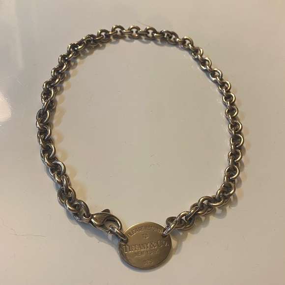 Oval tag choker Tiffany Co necklace - Picture 2 of 3